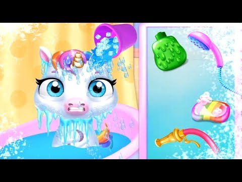 Fun New Born Pony Care Kids Game - My Baby Unicorn - Cute Pet Care