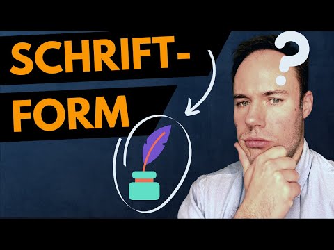 Schriftform: Muss ich mit der Hand unterzeichnen?