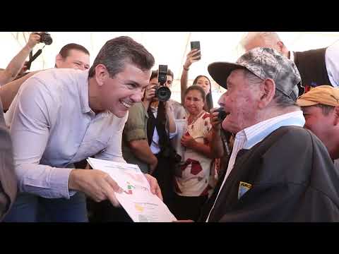 Presidente Peña ratifica logros históricos en titulación masiva de tierras también en Guairá