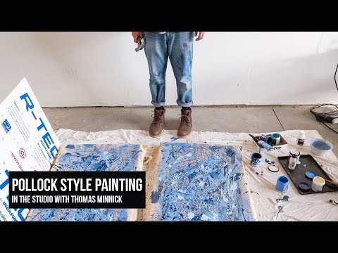 Making a Pollock Style Splatter Painting