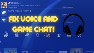 PS4 How to fix voice chat and game chat (2023 / Easy Fix!)