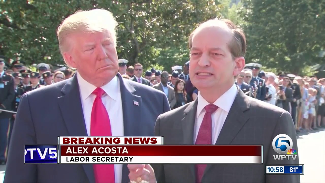 Alex Acosta resigning as Labor Secretary amid Jeffrey Epstein scandal