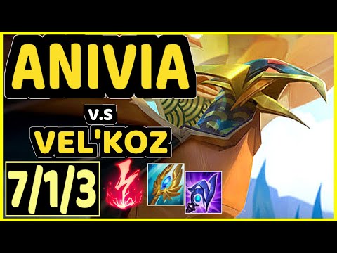 ANIVIA vs VEL'KOZ - 7/1/3 KDA MID CHALLENGER GAMEPLAY - NA