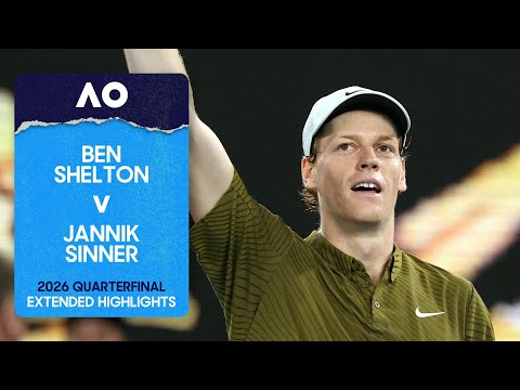 Ben Shelton v Jannik Sinner Extended Highlights | Australian Open 2026 Quarterfinal