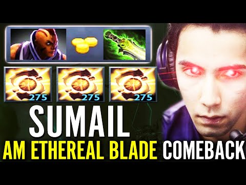 Anti Mage ETHEREAL BLADE! Sumail WTF NEW META Ultra Fast Farm Hardest Game Comeback Dota 2 Pro Carry