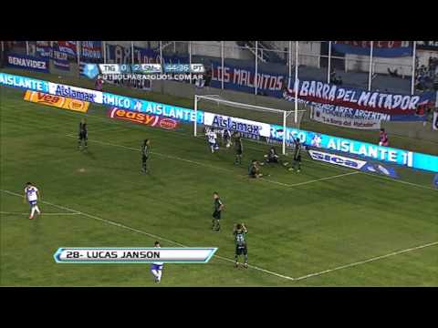 Gol de Janson. Tigre 1 - San Martín 2. Fecha 16. Torneo Final 2013. Fútbol Para Todos