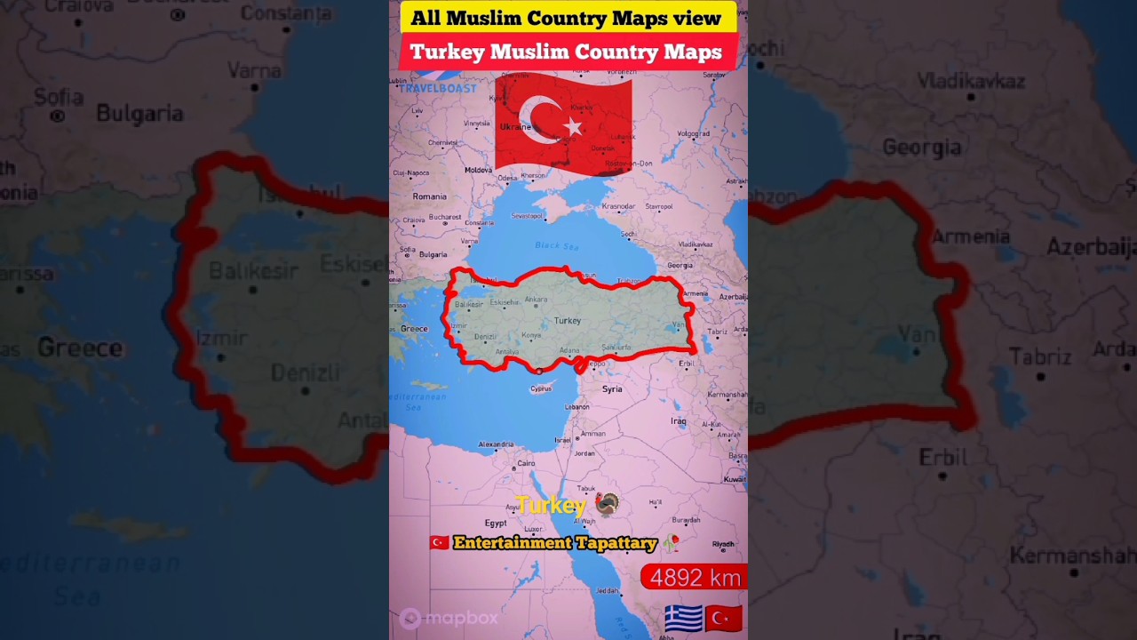 Turkey Muslim Country full Location Maps#short #shortvideo #turkey #muslim #maps #islam #Allahuakbar