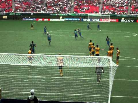 Gol de tiro libre de Adryan Brasil 1-0 Australia Mundial Sub-17