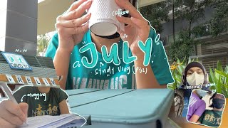 more stuDYING, getting sick and crack LOL 😶🌫️🪱 july study vlog pt 2