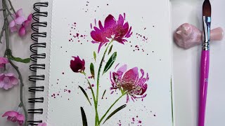 Easy Colorful Watercolor Florals - Perfect for Beginners!