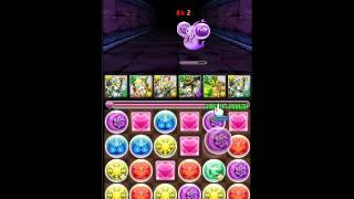 【パズドラ】裏・タロス奈落穴　ダブリット２回遭遇（アテナパーティ）