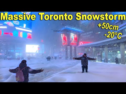 Massive Winter Snowstorm and Polar Vortex Hits Toronto Canada 2026