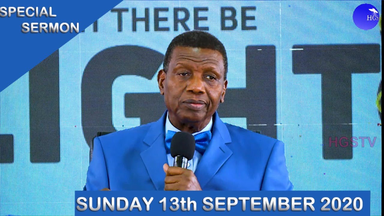 RCCG Sunday Service 13 September 2020 by Pastor E. A. Adeboye RCCG Sunday Service 13 September 2020 by Pastor E. A. Adeboye