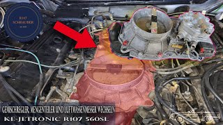 Mercedes R107: Wymiana regulatora KE-Jetronic, przepływomierza i rozdzielacza