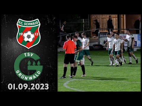 FC Schwaig vs. TSV Grünwald 01.09.2023 Landesliga Südost 23/24
