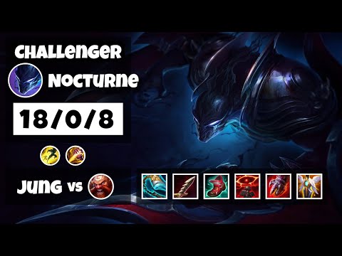 Nocturne vs Gragas BR Challenger JUNGLE (18/0/8) - v11.13
