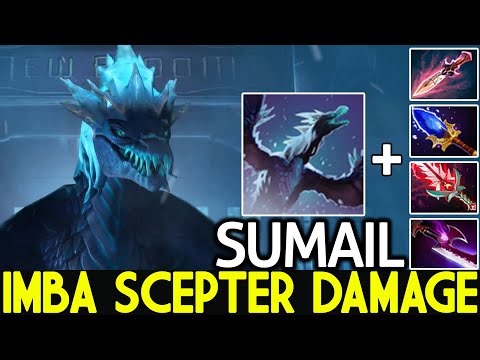 SUMAIL [Winter Wyvern] Imba Scepter Damage Right Click Boss Dota 2