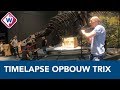 Timelapse van opbouw van T. rex Trix in Naturalis