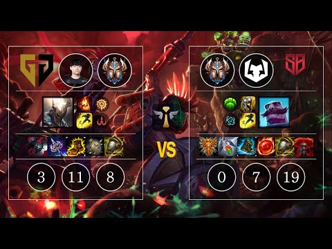 GEN Life Pantheon vs SB Kabbie Braum Sup - KR Patch 10.12