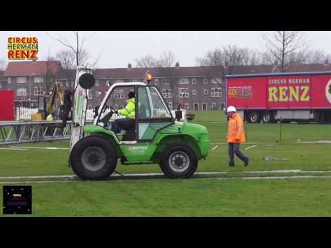 Opbouw Herman Renz Kerstcircus Haarlem, 2016 | Aufbau | Build-up | Montage du Cirque