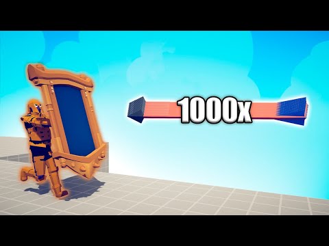 THANOS MIRROR SHIELD vs 1000x OVERPOWERED UNITS - TABS | Totally Accurate Battle Simulator 2024