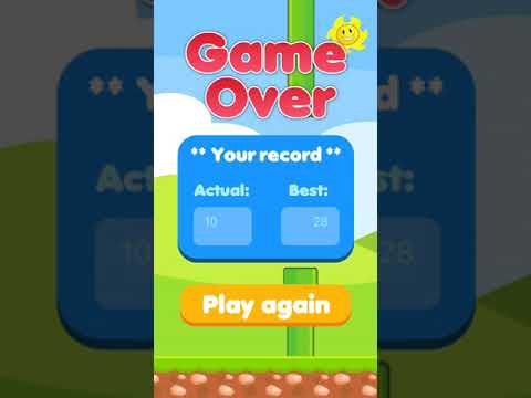 Baby Bird flies in the sky: classic adventure game Video