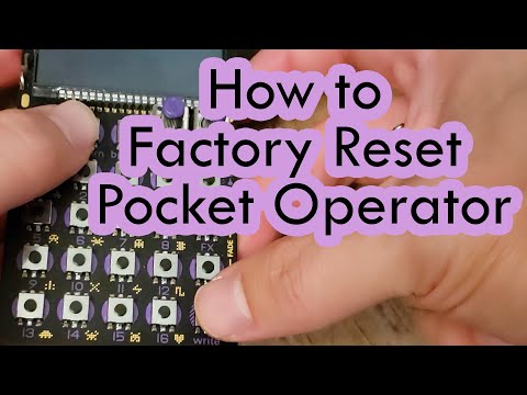 How to Factory Reset your Pocket Operator (PO-20, PO-28, any model!)