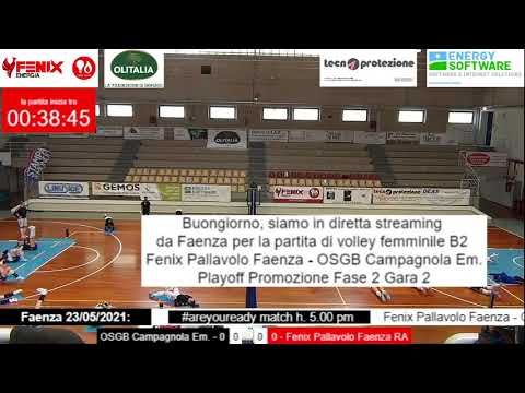 Pallavolo Faenza – 23 05 2021 Volley femminile Serie B2  - "Fenix Faenza - OSGB Campagnola Em."