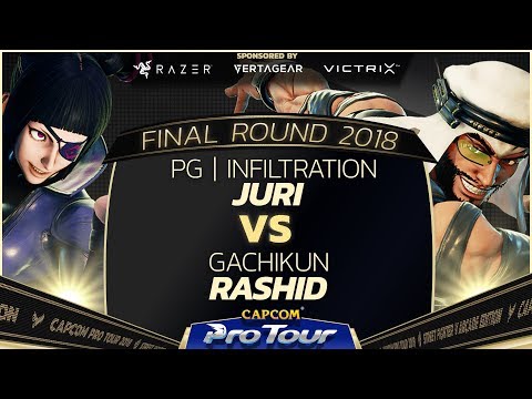 PG INFILTRATION (Juri) vs. Gachikun (Rashid) - Top 8  - Final Round 2018 - SFV - CPT 2018