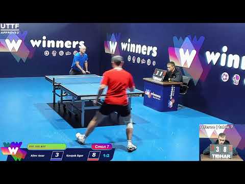 Aliev Anar  -  Kovpak Egor WINners. CUP Table Tennis 7 13.12.2020 10:45