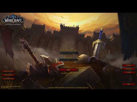 World of Warcraft Battle for Azeroth - Login Screen Music