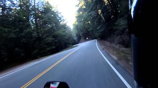 preview picture of video 'Highway 9  near Boulder Creek - KTM Duke 690'
