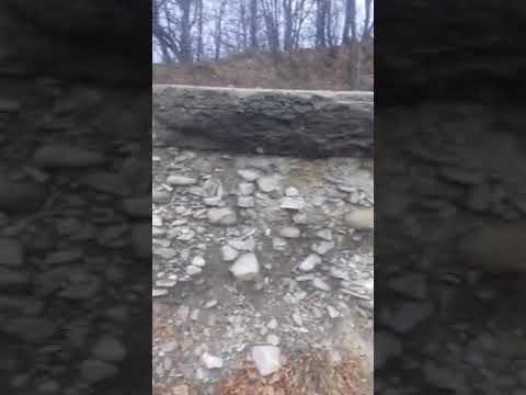 Drumul național DN 2N între Bordeşti şi Dumitreşti județul Vrancea privit în secțiune