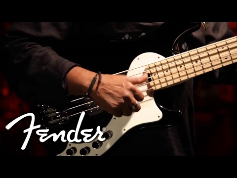 Andre Manga on the Fender American Dimension Bass V | Fender