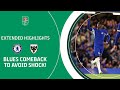 BLUES COMEBACK TO AVOID CUPSET | Chelsea v AFC Wimbledon Carabao Cup extended highlights