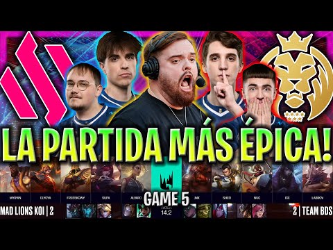 IBAI CASTEA LA PARTIDA MÁS ÉPICA DE KOI! - MDK vs BDS GAME 5 LEC INVIERNO PLAYOFFS 2024 ESPAÑOL