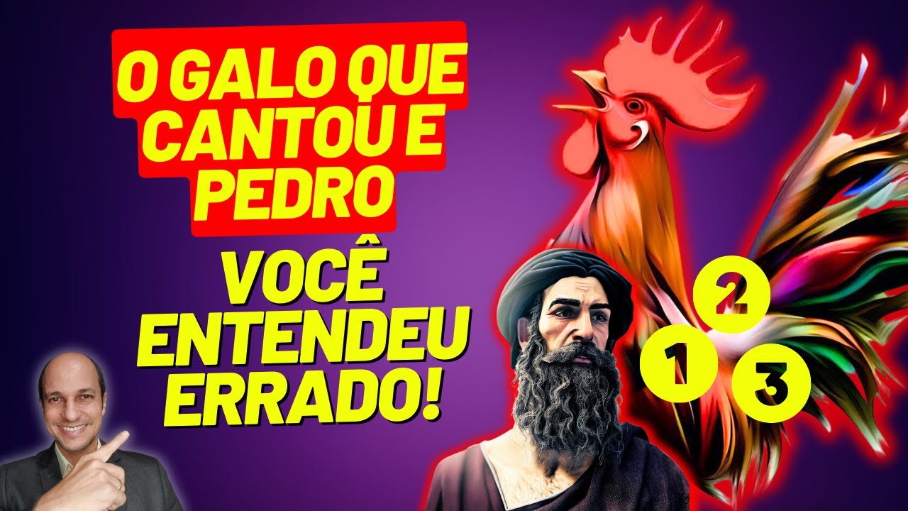 Por que temos citações diferentes sobre o CANTO DO GALO?