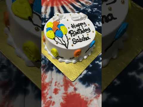 Balloon theme cake decoration idea 2023 #youtubeshorts #cake #shorts