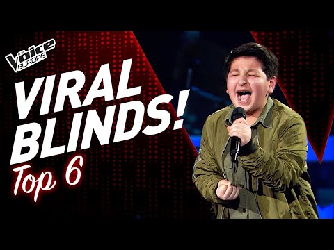 MOST VIEWED VIRAL Blind Auditions in The Voice Kids! | TOP 6