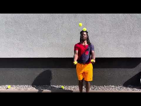 Easy to hard Juggling, watch to see how hard it gets 2-6 balls 🎾😲