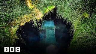 Diving into Florida’s prehistoric cave of Ice Age secrets | BBC Global