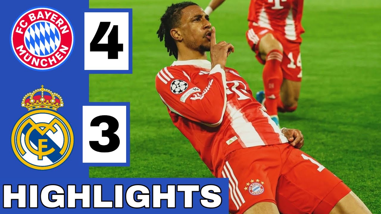 🔴Bayern Munich vs Real Madrid (4-3) Extended HIGHLIGHTS | UEFA Champions League Quarter-Finals