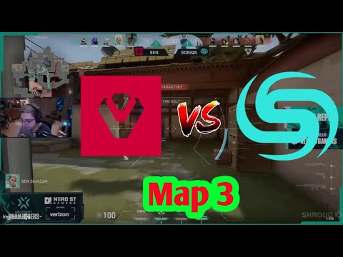 Shroud Reacts To SEN  Vs  SONIQS !! MAP 3 !! VCT Qualifiers