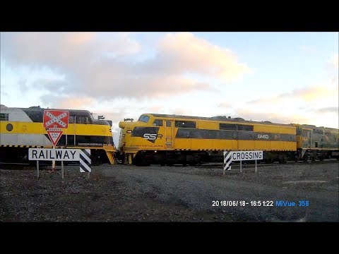 Four SSR Locomotives Caught on Dashcam - PoathTV Australian Trains & Railways