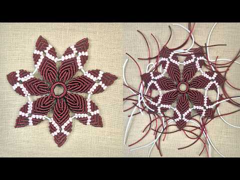 DIY Macrame Star Ornament Tutorial Handmade Christmas Tree Decoration