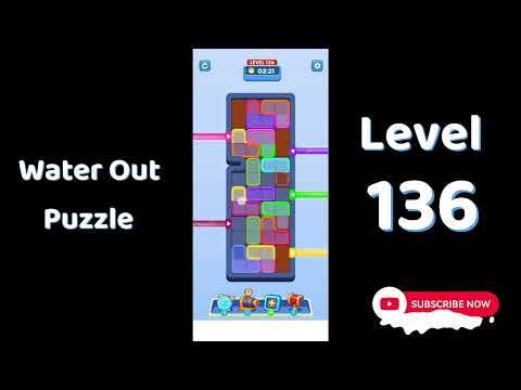 Water Out Puzzle Level 136 Walkthrough 💧 | Step-by-Step Solution | SolutionGuruji