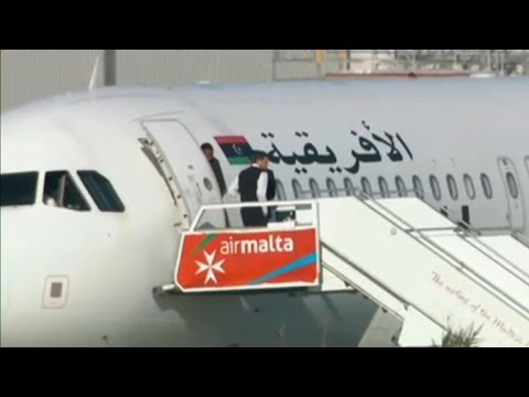 Libyan plane hijackers surrender to Malta police