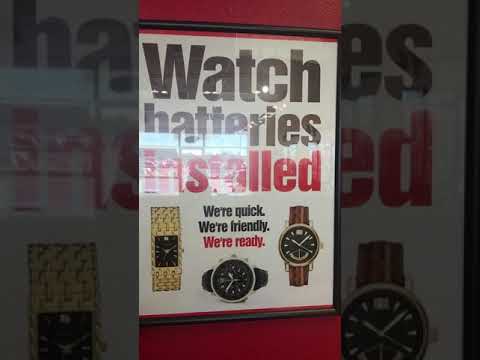 Watch Batteries Installed