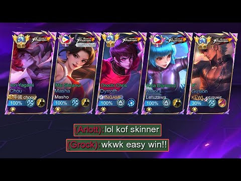 MLBB 5 MAN KOF SKIN VS TRASHTALKER IN RANKED! (They Think Were Easy) 💀 MUST WATCH!!