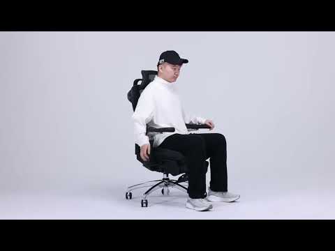 Крісло офісне Sihoo Doro C300 Lite V2 Black з підставкою для ніг (C300-LITE-V2-B101-JT)